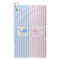 Striped w/ Whales Microfiber Golf Towel - Small (Personalized)