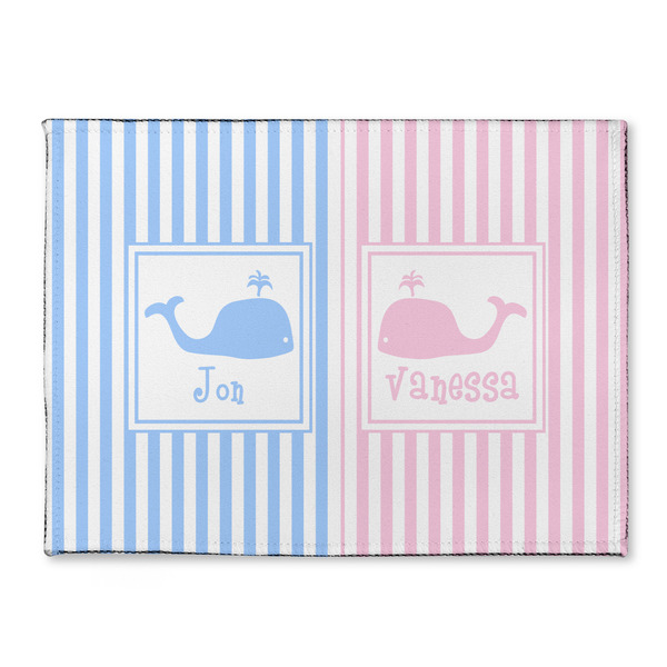 Custom Striped w/ Whales Microfiber Screen Cleaner (Personalized)