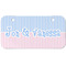 Striped w/ Whales Mini/Bicycle License Plate (2 Holes) (Personalized)