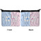 Striped w/ Whales Neoprene Coin Purse - Front & Back (APPROVAL)
