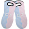 Striped w/ Whales Neoprene Oven Mitts - Set of 2 w/ Multiple Names