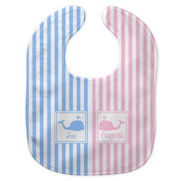 Striped w/ Whales New Bib Flat Approval