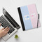 Striped w/ Whales Notebook Padfolio - LIFESTYLE (large)