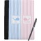 Striped w/ Whales Notebook