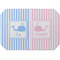 Striped w/ Whales Octagon Placemat - Single front