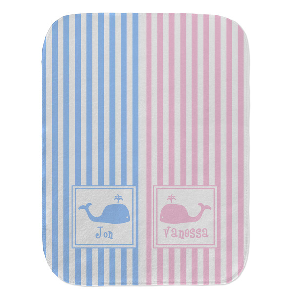 Striped w/ Whales Old Burp Flat