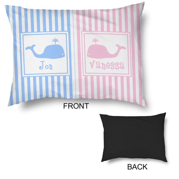 Striped w/ Whales Outdoor Dog Beds - Large - APPROVAL