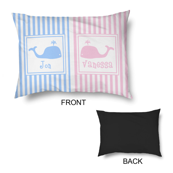 Striped w/ Whales Outdoor Dog Beds - Medium - APPROVAL