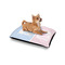 Striped w/ Whales Outdoor Dog Beds - Small - IN CONTEXT