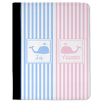 Striped w/ Whales Padfolio Clipboard (Personalized)