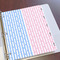 Striped w/ Whales Page Dividers - Set of 5 - In Context