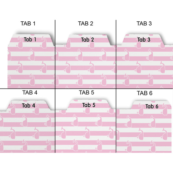 Striped w/ Whales Page Dividers - Set of 6 - Approval