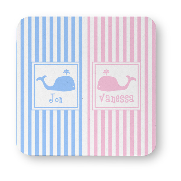 Striped w/ Whales Paper Coasters - Approval