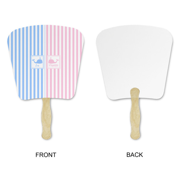 Striped w/ Whales Paper Fans - Approval