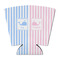 Striped w/ Whales Party Cup Sleeves - with bottom - FRONT