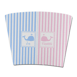 Striped w/ Whales Party Cup Sleeve - without bottom (Personalized)