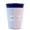 Striped w/ Whales Party Cup Sleeves - without bottom - FRONT (on cup)