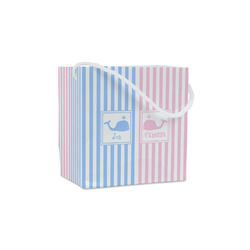 Striped w/ Whales Party Favor Gift Bags - Matte (Personalized)