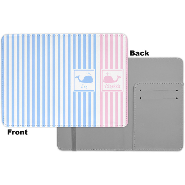 Striped w/ Whales Passport Holder - Apvl