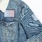 Striped w/ Whales Patches Lifestyle Jean Jacket Detail