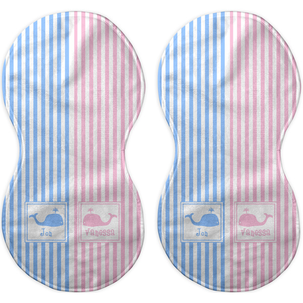 Striped w/ Whales Peanut Shaped Burps - Approval