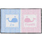 Striped w/ Whales Door Mat - 60"x36" (Personalized)