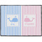 Striped w/ Whales Door Mat (Personalized)
