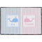 Striped w/ Whales Personalized Door Mat - 36x24 (APPROVAL)