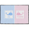 Striped w/ Whales Door Mat - 36"x24" (Personalized)
