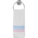 Striped w/ Whales Hand Towel (Personalized)