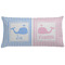 Striped w/ Whales Pillow Case (Personalized)