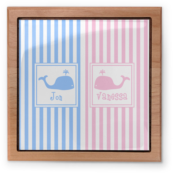 Striped w/ Whales Pet Urn - Apvl