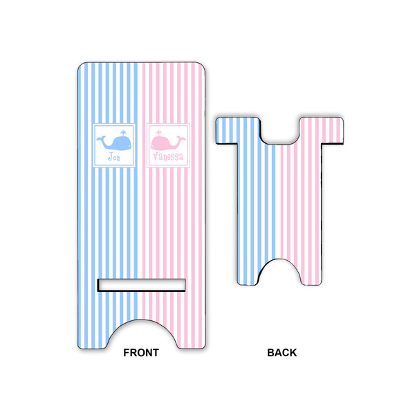 Striped w/ Whales Phone Stand - Front & Back