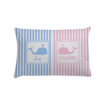 Striped w/ Whales Pillow Case - Standard (Personalized)
