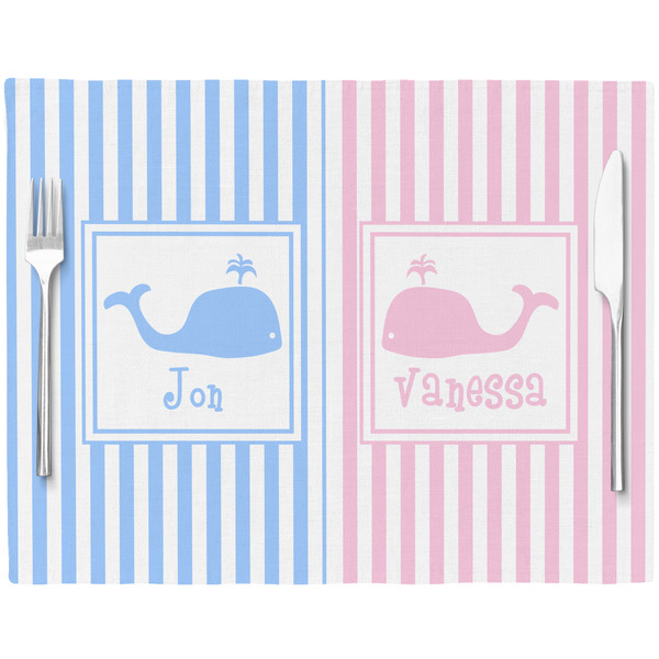 Striped w/ Whales Placemat with Props