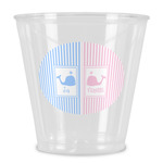 Striped w/ Whales Plastic Shot Glass (Personalized)