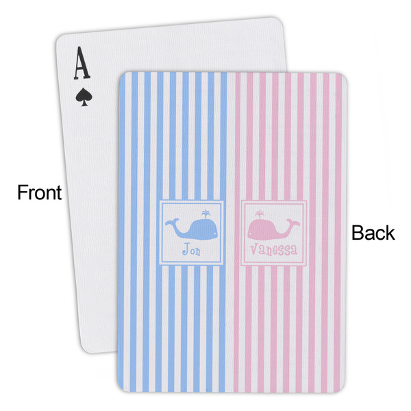 Striped w/ Whales Playing Cards - Approval