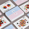 Striped w/ Whales Playing Cards - Front & Back View