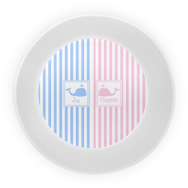 Striped w/ Whales Melamine Bowl - Center