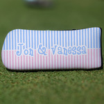 Striped w/ Whales Blade Putter Cover (Personalized)
