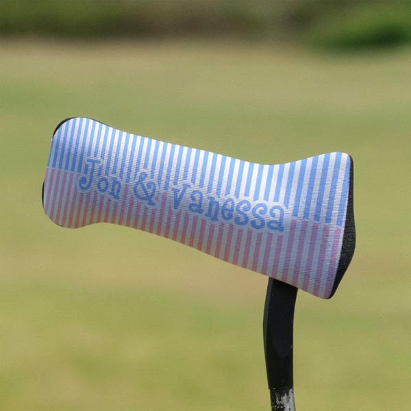 Striped w/ Whales Putter Cover - On Putter