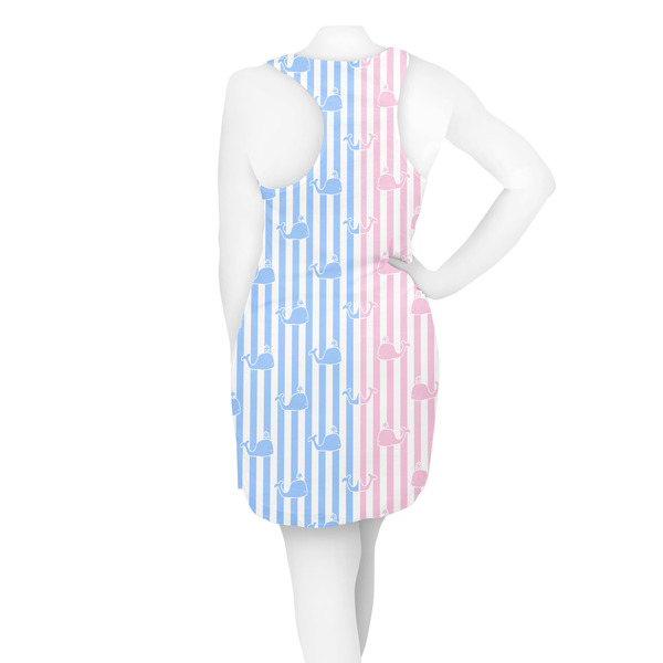 Striped w/ Whales Racerback Dress - On Model - Back