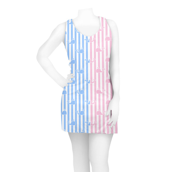 Striped w/ Whales Racerback Dress - On Model - Front