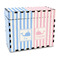 Striped w/ Whales Recipe Box - Full Color - Front/Main
