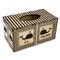 Striped w/ Whales Wood Tissue Box Cover - Rectangle (Personalized)