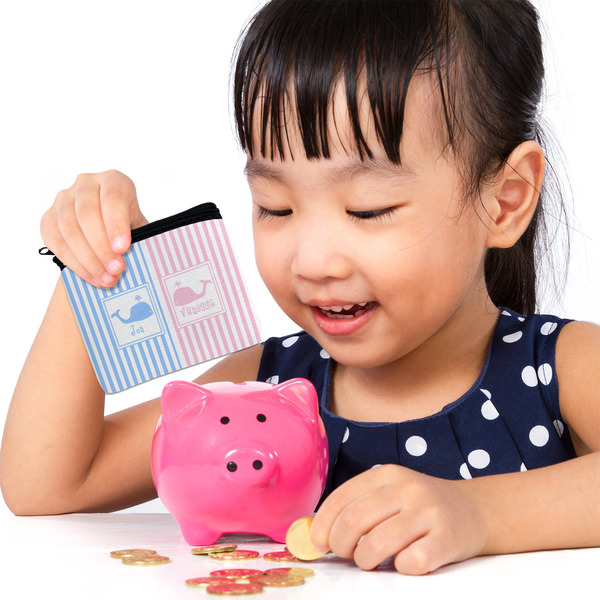 Striped w/ Whales Rectangular Coin Purses - LIFESTYLE (child)