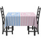 Striped w/ Whales Rectangular Tablecloths - Side View
