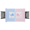Striped w/ Whales Tablecloth - 58"x58" (Personalized)