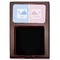 Striped w/ Whales Red Mahogany Sticky Note Holder - Flat
