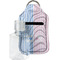 Striped w/ Whales Hand Sanitizer & Keychain Holder - Small (Personalized)